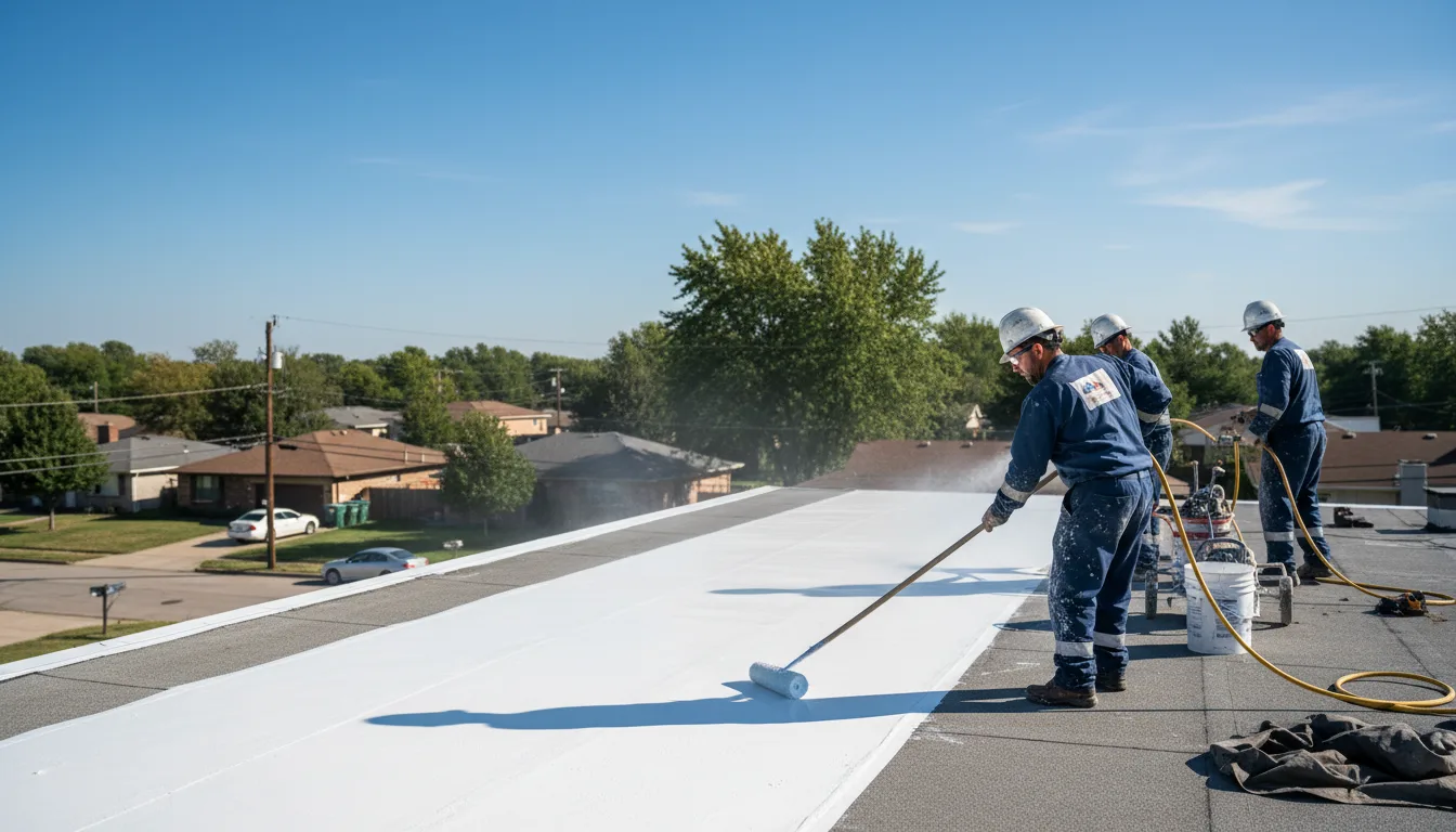 Commercial roof coating in Beverly, WV near me